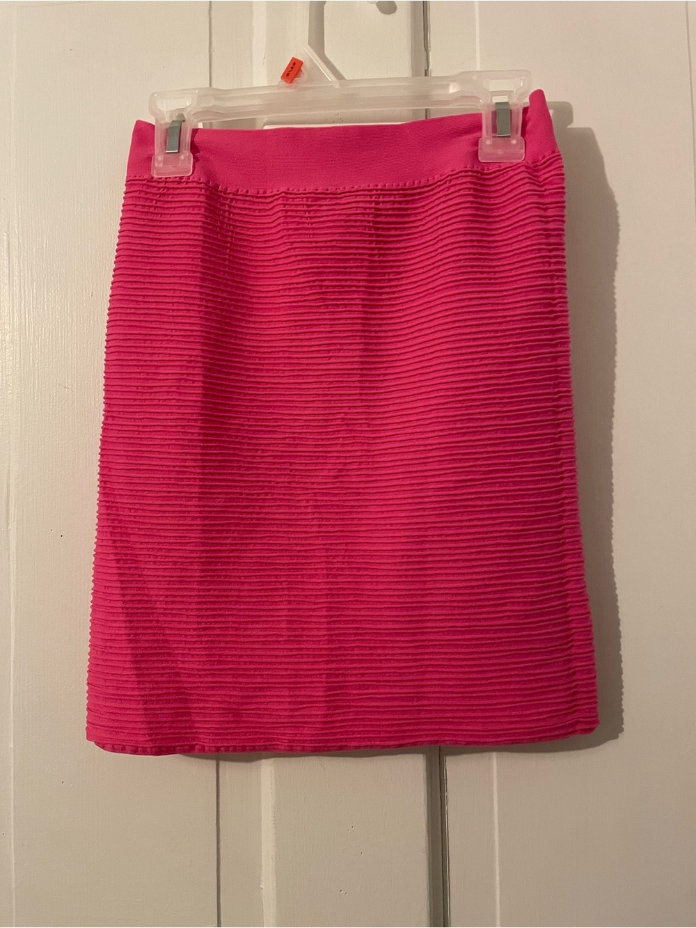 F&F Ribbed Pencil Skirt - Bright Pink